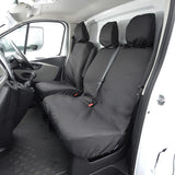 Nissan Interstar Van 2022+ Tailored Seat Covers - Three Front Seats No Folding Middle Seat