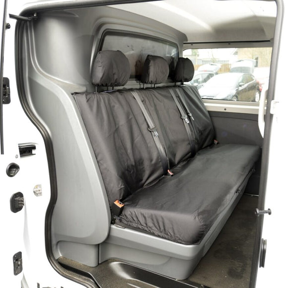 Renault Trafic Crew Cab Van 2014-2024 Tailored  Seat Covers - Three Rear Seats  With Armrests