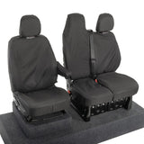 Renault Trafic Van 2014-2024 Tailored  Seat Covers - Three Front Seats Folding Middle Seat Twin Base Seat
