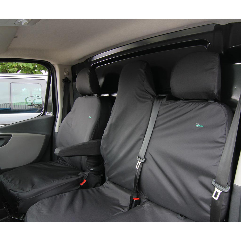 Renault Trafic 2014+ Seat Covers Three Front Seats Folding