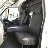 Nissan Interstar Van 2022+ Tailored  Seat Covers - Three Front Seats Folding Middle Seat One Piece Passenger Base Seats