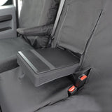 Vauxhall Movano Van  2022+ Tailored  Seat Covers - Three Front Seats With Work Tray