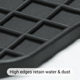 High Edges Retain Water & Dust
