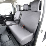 Fiat Scudo Van  2022+ Tailored  Seat Covers - Three Front Seats Single Base Passenger Seat