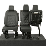 Citroen Dispatch 2016+ Leatherette Seat Covers - Front With Split Base Passenger Seat