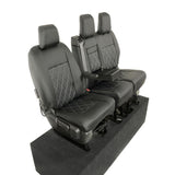 Citroen Dispatch 2016+ Leatherette Seat Covers - Front With Split Base Passenger Seat