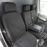 Mercedes Sprinter Van 2006-2018 Tailored  Seat Covers - Three Front Seats With Work Tray