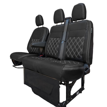 Ford Transit Custom 2024+ Leatherette Seat Covers - Three Front Seats