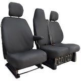 Nissan Primastar Van 2021+ Tailored  Seat Covers - Three Front Seats Folding Middle Seat Twin Base Seat