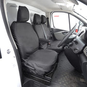 Vauxhall Movano Van 2010-2022 Tailored Seat Covers - Three Front Seats No Folding Middle Seat