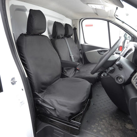 Renault Master Van 2010-2022 Tailored Seat Covers - Three Front Seats No Folding Middle Seat