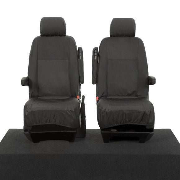 Volkswagen Transporter T6.1 Kombi Van 2019+ Tailored  Seat Covers - Two Single Front Captain Seats