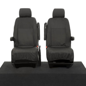 Volkswagen Transporter T5 Kombi Van 2011-2015 Tailored  Seat Covers - Two Single Front Captain Seats
