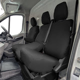 Vauxhall Vivaro Van 2019+ Tailored  Seat Cover - Single Driver & Double Passenger Split Base Seat
