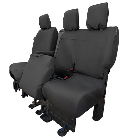 Peugeot Expert Van 2016+ Tailored  Seat Cover - Single Driver & Double Passenger Split Base Seat
