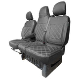 Renault Trafic 2014+ Leatherette Seat Covers - Three Front Seats Folding Middle Seat