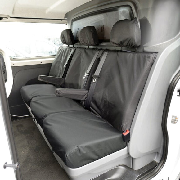 Vauxhall Vivaro Van  2019+ Tailored  Seat Covers - Rear Seats Bench With Armrests