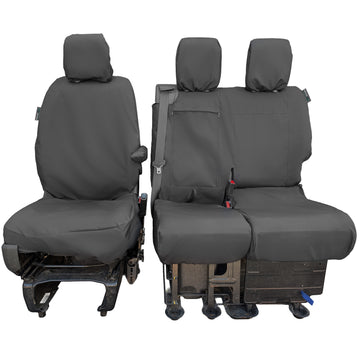 Peugeot Expert Van 2016+ Tailored  Seat Cover - Single Driver & Double Passenger Split Base Seat