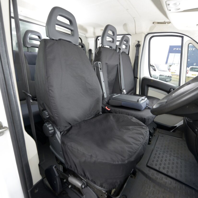Peugeot Boxer Van 2007-2022 Tailored Seat Covers Three Front