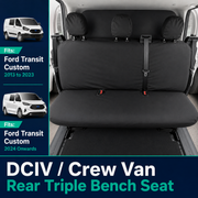 Ford Transit Custom 2024+ Tailored  Seat Cover - Rear Bench Seat