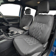 Driver & Passenger Semi-Tailored Leatherette Seat Covers - Waterproof & Airbag Compatible