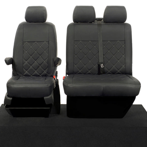 Volkswagen Transporter T5 Kombi Van 2011-2015 Leatherette Seat Covers - Front