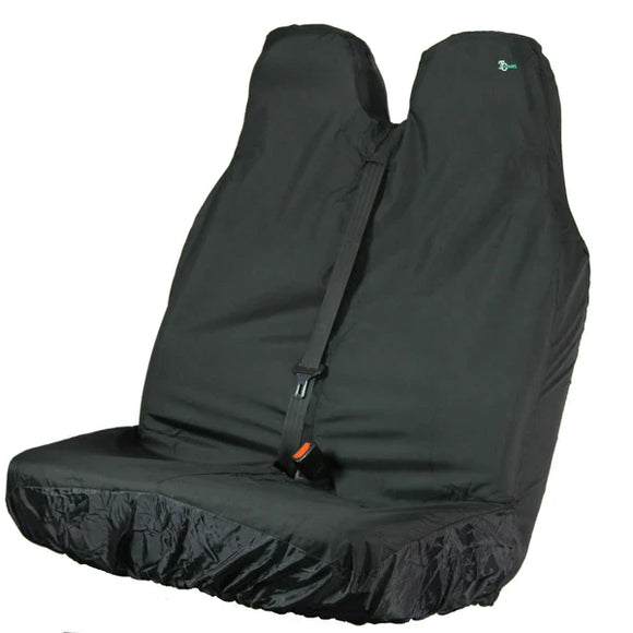 Double Passenger Van Seat Cover Universal & Waterproof Airbag Compatible