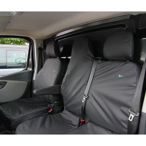 Vauxhall Vivaro 2014-2019 Seat Covers - Three Front Seats Folding Middle Seat