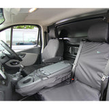 Vauxhall Vivaro 2014-2019 Seat Covers - Three Front Seats Folding Middle Seat