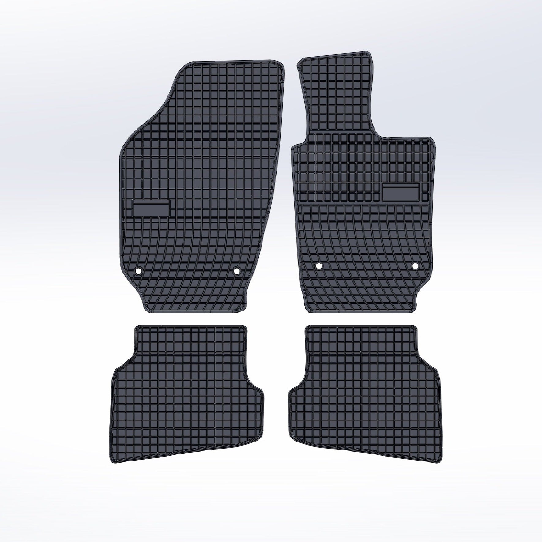 Volkswagen Polo 2009-2018 Moulded Rubber Car Mats - In Stock - £69.99