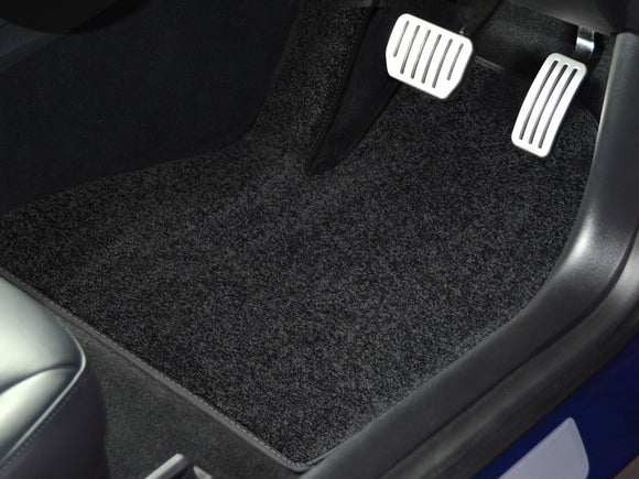Ford Tourneo Custom 320 Active EcoBlue Auto MPV Automatic L1 SWB 2020-2023 Van Mats (full set) // Black Elite, Black White Stitch Trim