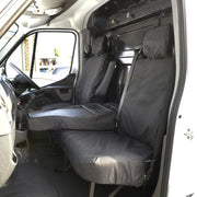 Nissan Interstar Van 2022-2024 Tailored  Seat Covers - Three Front Seats Folding Middle Seat One Piece Passenger Base Seats