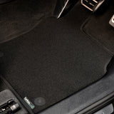 Kia Rio 2001-2005 auto Car Mats // Black Executive, Black Trim, No Heelpad