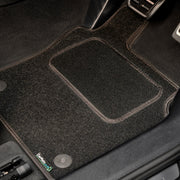Audi TT Mk3 2014-2023 Car Mats // Black Grand, Black Trim, PVC Heelpad