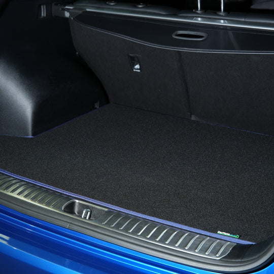 Citroen C3 2010-2016 Boot Mat // Black Grand, Blue Trim
