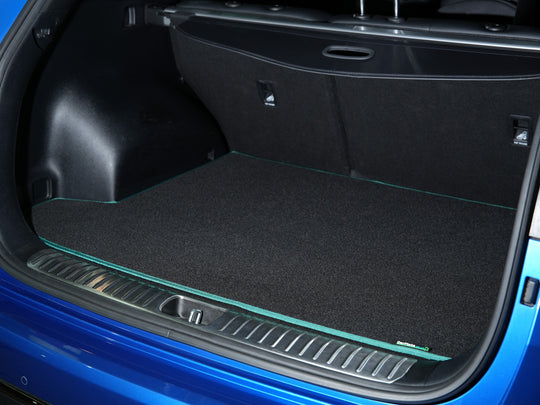 MG Motors UK MG4 Trophy EV 2022+  Boot Mat // Black Grand, Green Trim