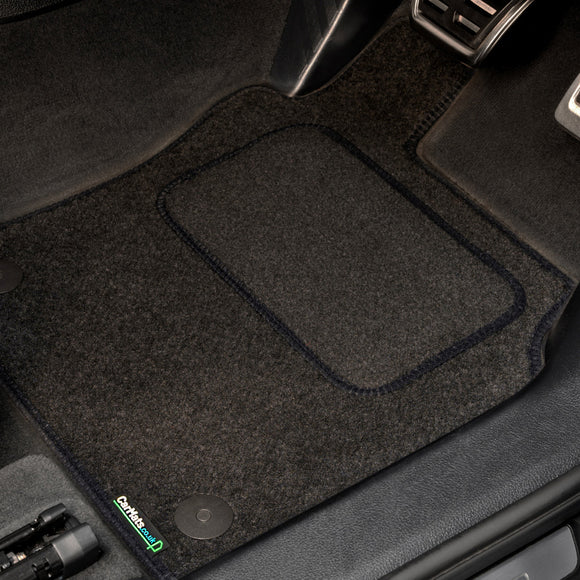 Kia Sorento 2012-2015 5 seat Car Mats // Black Motor, Black Trim, Carpet Heelpad