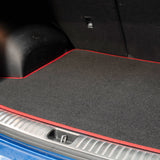 BMW 1 Series E87 Hatch 2004-2011 Boot Mat // Black Motor, Red Trim