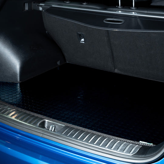 Peugeot 5008 2010-2017 Boot Mat // Black Off Road Rubber, Black Trim