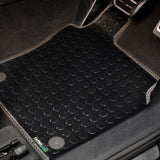 Nissan X-Trail (T30) 2001-2007 Car Mats // Black Off Road Rubber, Black Trim, No Heelpad