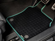 Ford Transit Custom 320 Automatic Crew Cab With Office Pack 2024+ Van Mats // Black Off Road Rubber, Green Trim