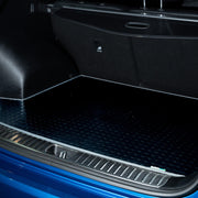 Audi Q6 E-Tron 2024+ Boot Mat // Black Off Road Rubber, Grey Trim