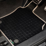 Kia EV4 2025+ Car Mats // Black Off Road Rubber, Grey Trim, No Heelpad