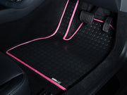 Jaecoo 5 EV 2025+ (2 Clips) Car Mats // Black Off Road Rubber, Pink Trim, No Heelpad