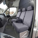 Volkswagen Crafter Van 2006-2017 Tailored  Seat Covers - Three Front Seats With Work Tray