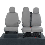 Nissan Primastar Van 2021+ Tailored  Seat Covers - Three Front Seats Folding Middle Seat Twin Base Seat