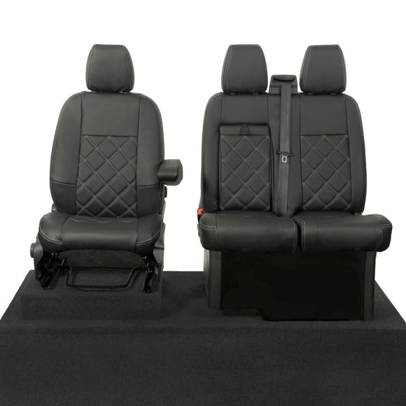 Ford Transit Custom 2013-2024 Leatherette Seat Covers - Front