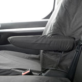 Vauxhall Vivaro Van 2019+ Tailored  Seat Covers - Three Front Seats Single Base Passenger Seat