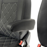 Volkswagen Crafter Van 2006-2017 Leatherette Seat Covers - Front