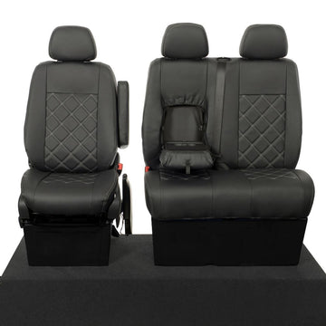 Volkswagen Crafter Van 2006-2017 Leatherette Seat Covers - Front